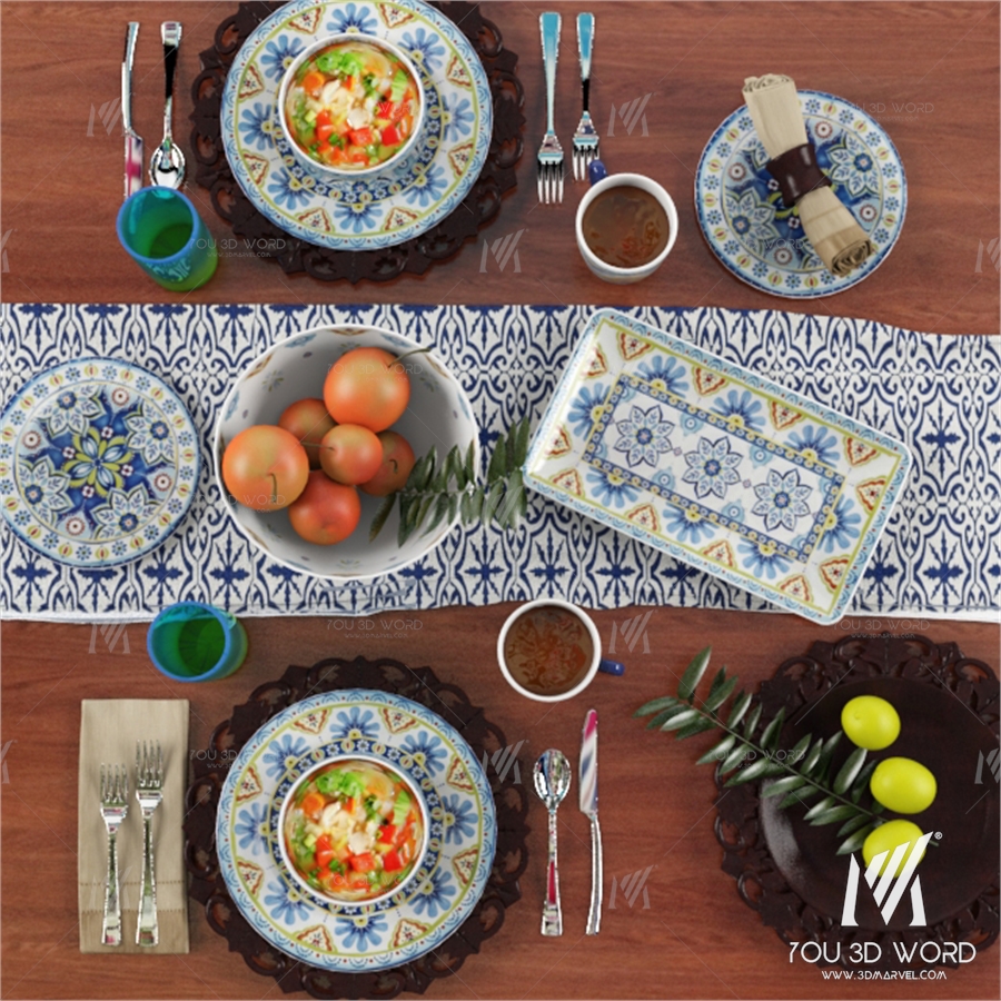 Tableware Mediterranean Mix